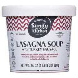 Blount's Family Kitchen Lasagna Soup with Turkey Sausage, 24 oz