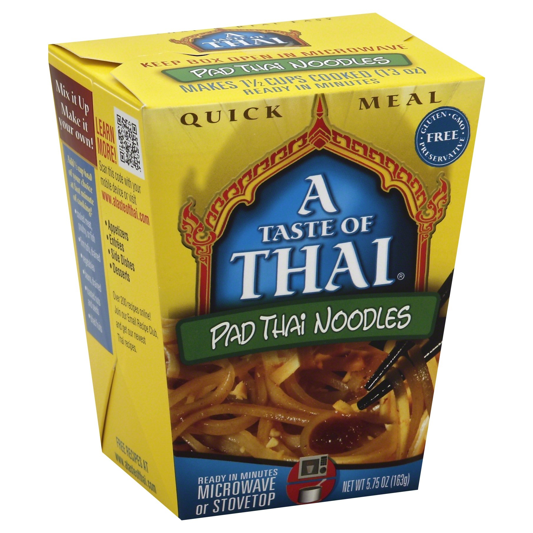 slide 1 of 6, A Taste of Thai Pad Thai Noodles, 5.75 oz