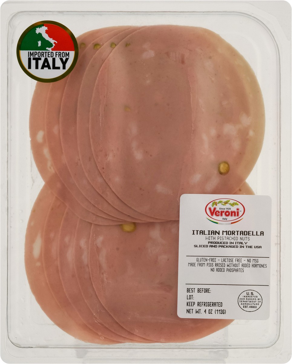 slide 4 of 9, Veroni Mortadella Pistachio 4 Oz, 1 ct