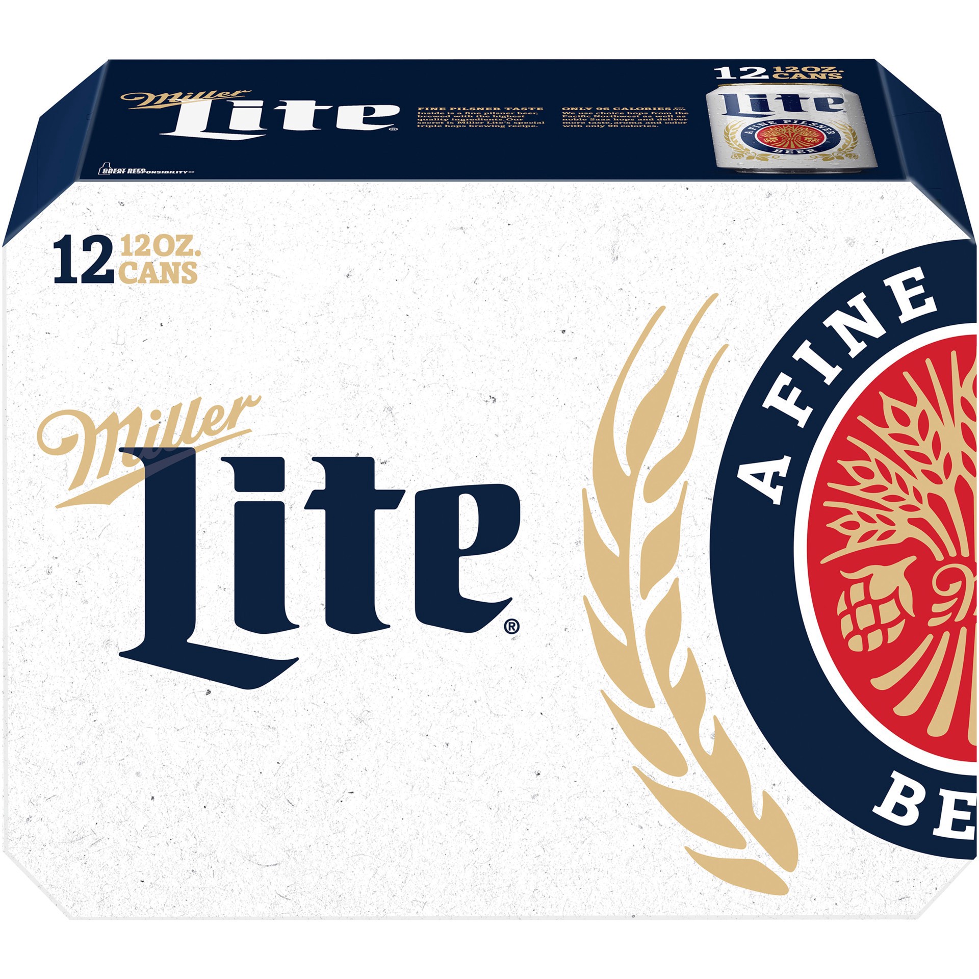 slide 5 of 5, Miller Lite Beer - 12pk/12 fl oz Cans, 12pk;12 fl oz