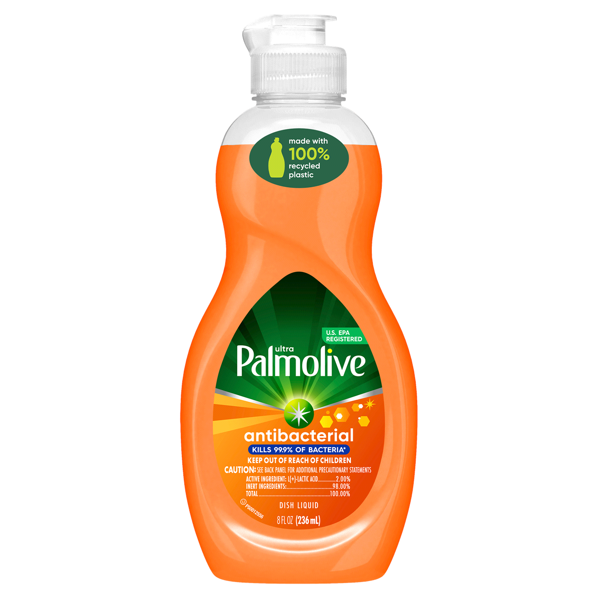 slide 1 of 1, Palmolive Ultra Antibacterial Orange Dish Liquid, 8 fl oz