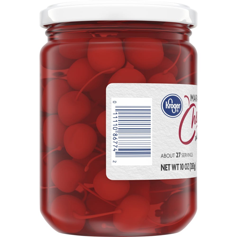 slide 3 of 4, Kroger Maraschino Cherries With Stems, 10 oz