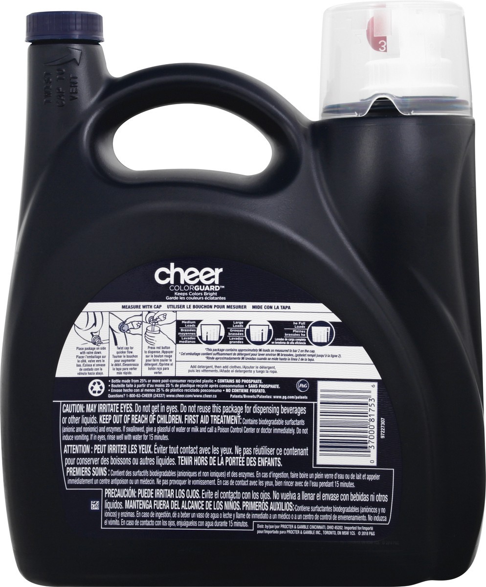 slide 5 of 9, Cheer ColorGuard Detergent 150 oz, 150 fl oz