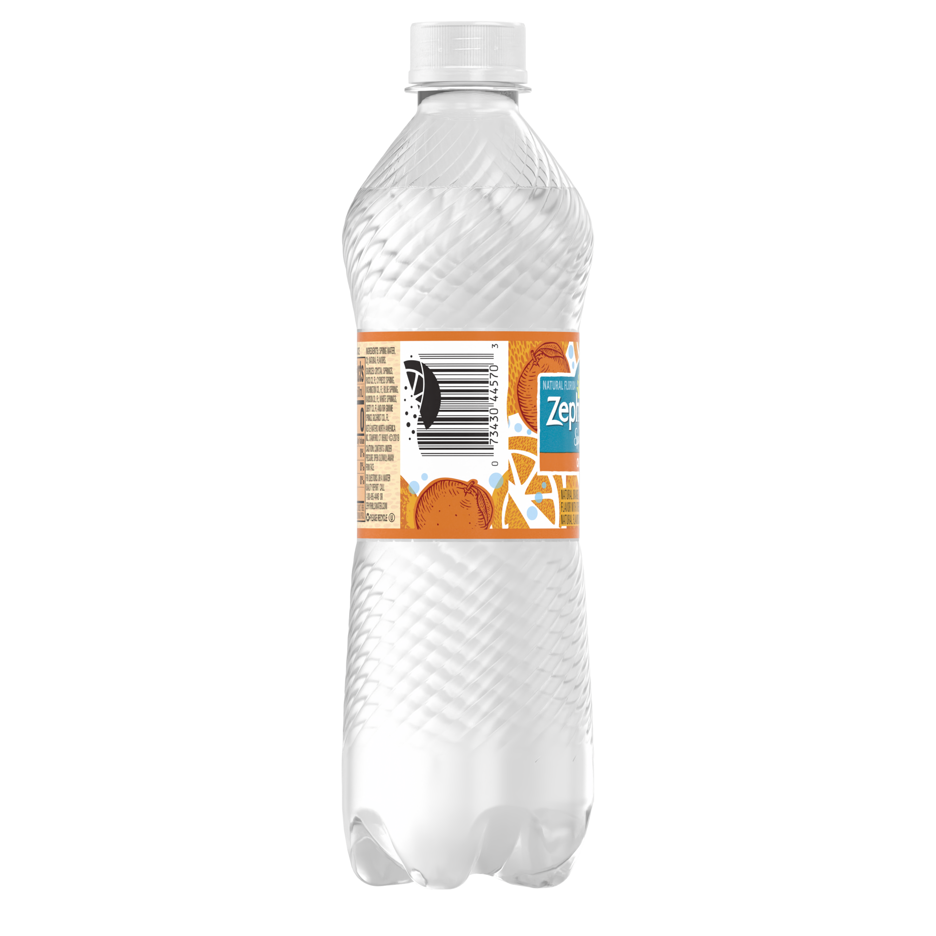 slide 3 of 4, Zephyrhills Sparkling Water, Orange- 16.9 fl oz, 8 ct