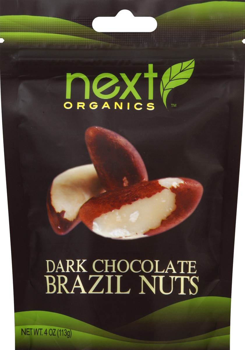 slide 3 of 4, Next Organics Chocolate Dark Brazil Nuts Organic, 4 oz