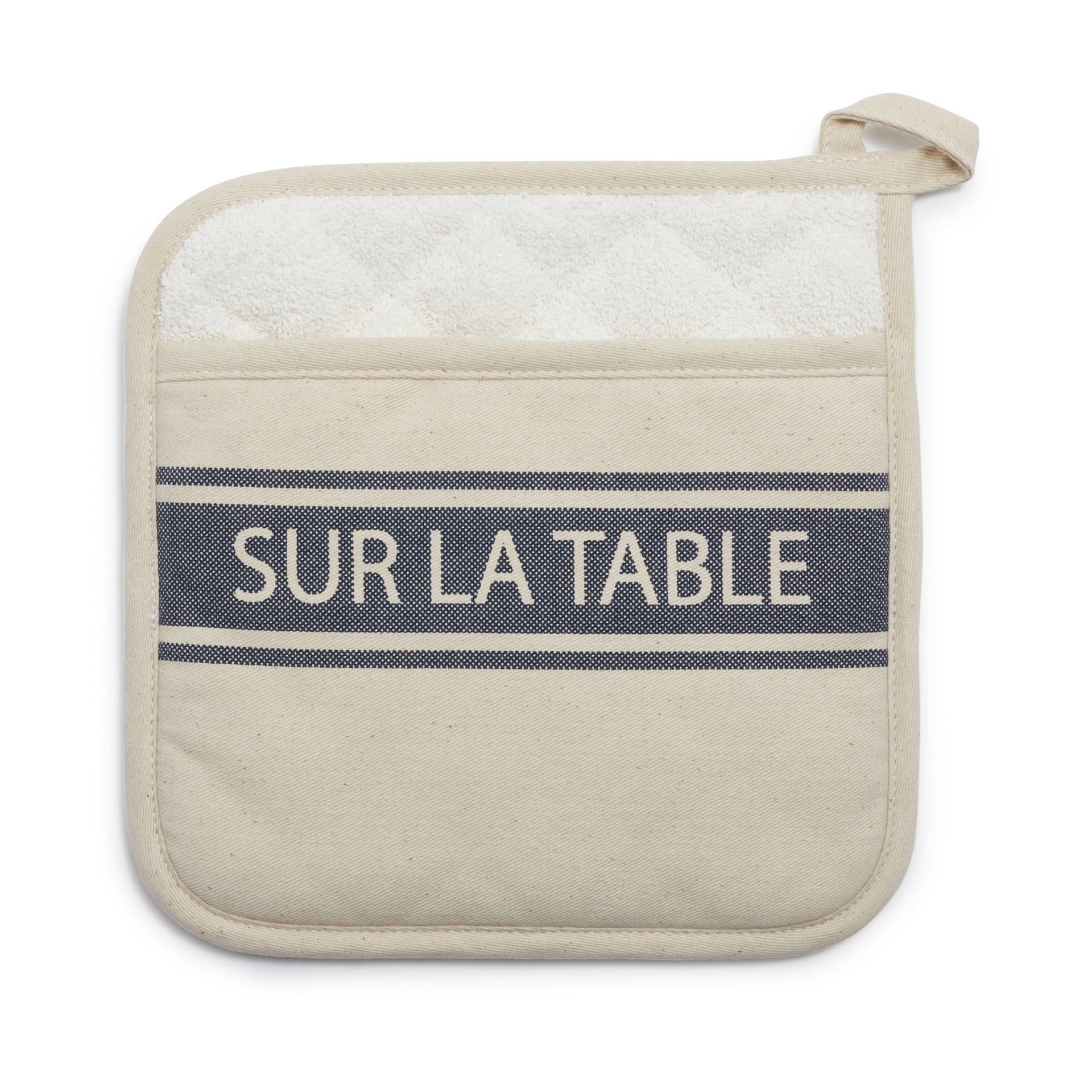 slide 1 of 1, Sur La Table Logo Pot Holder, Blue, 1 ct