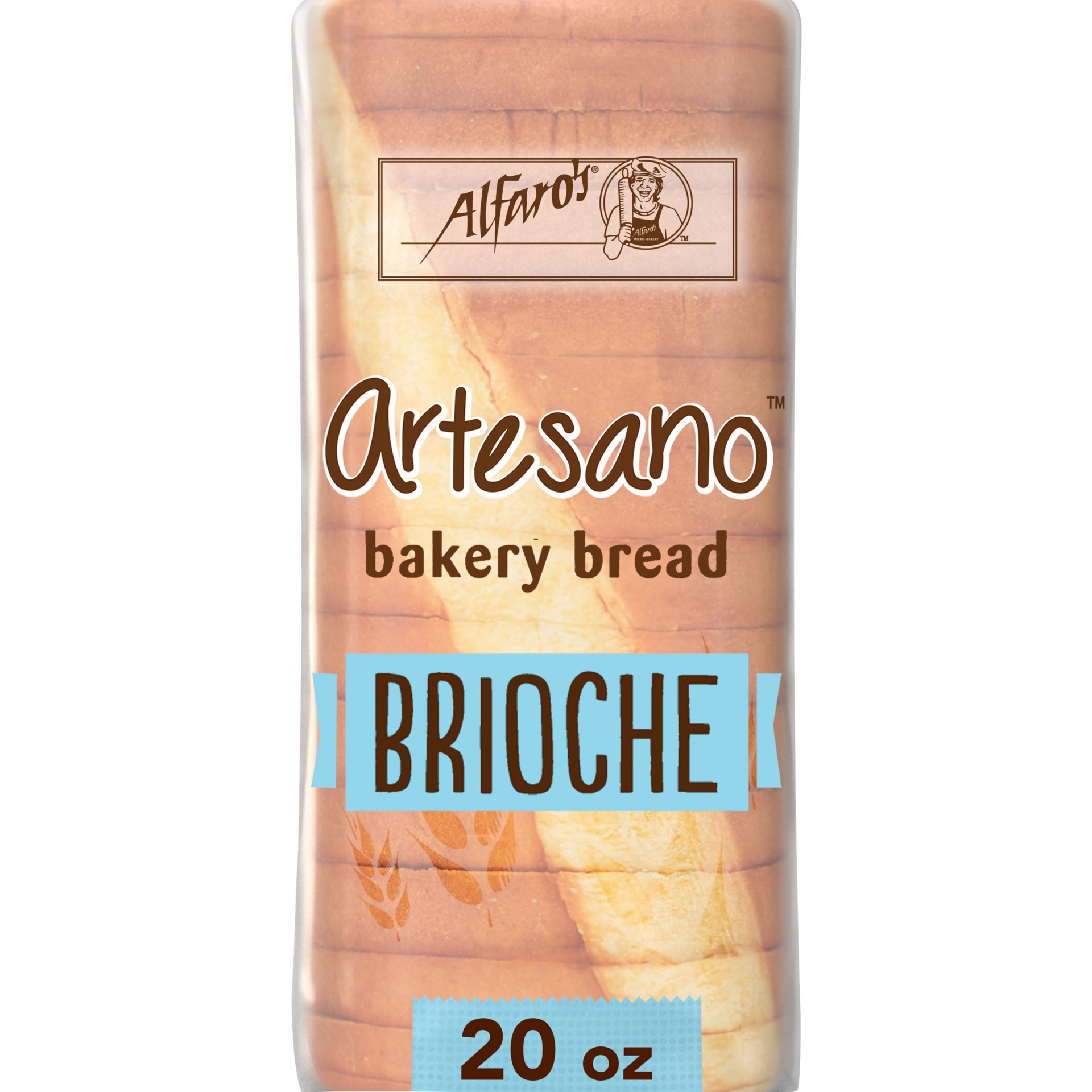 slide 1 of 5, Alfaro's Artesano Brioche Bakery Bread, 20 oz, Brioche Bread, Bag, 20 oz