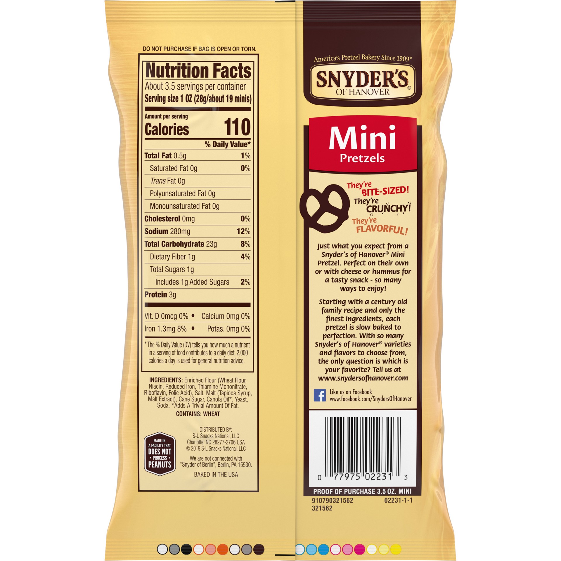 slide 4 of 5, Snyder's of Hanover Mini Pretzels, 3.5 oz