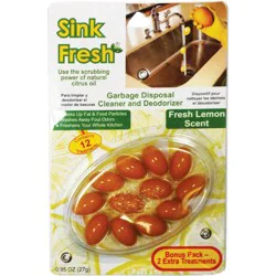 Sink Fresh Lemon Garbage Disposal Cleaner