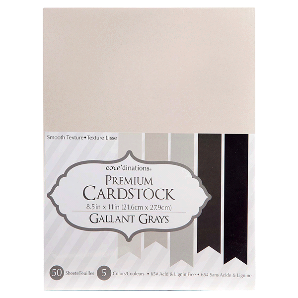 slide 1 of 1, Darice Cardstock Value Pack Gallant Grey, 50 ct; 8.5 in x 11 in