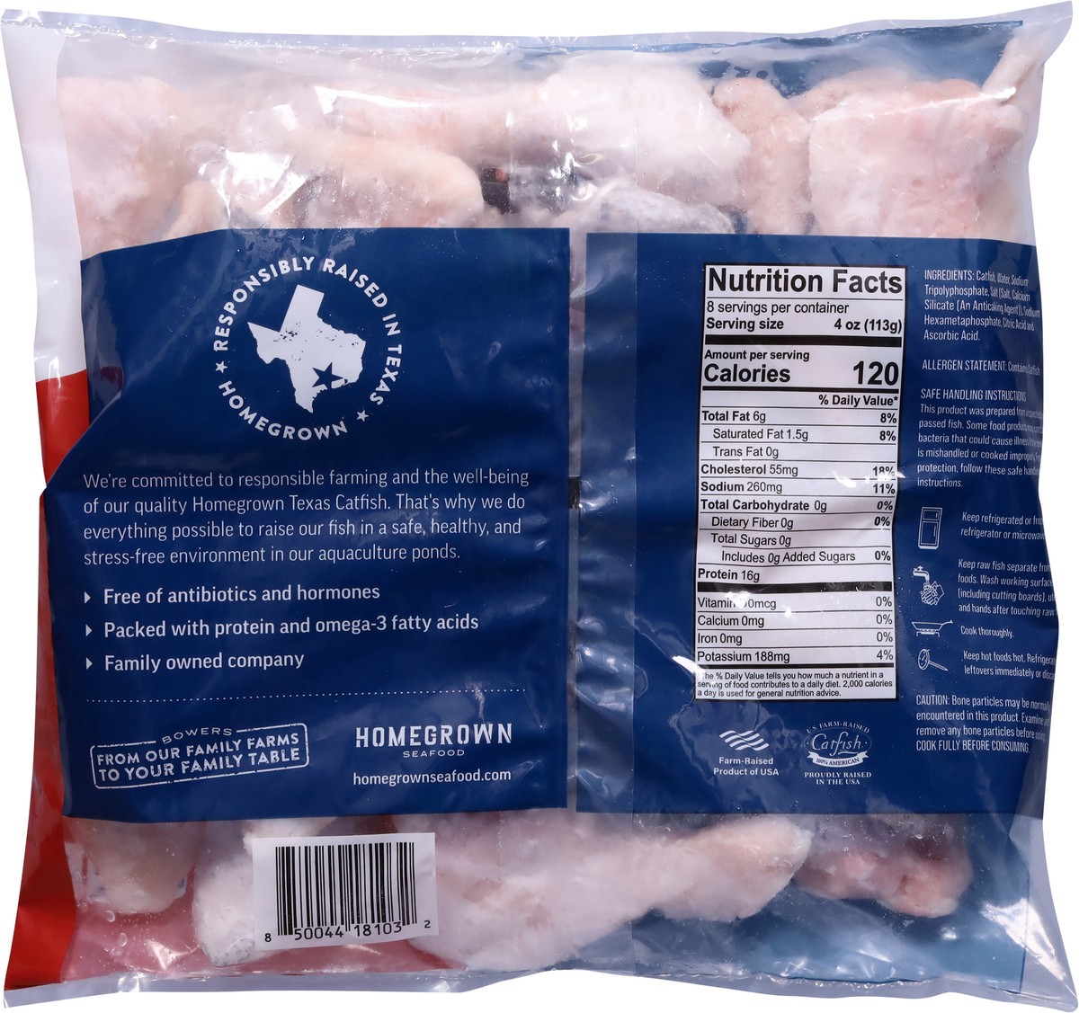 slide 13 of 13, Bowers Homegrown Catfish Nuggets 2 lb, 2 lb