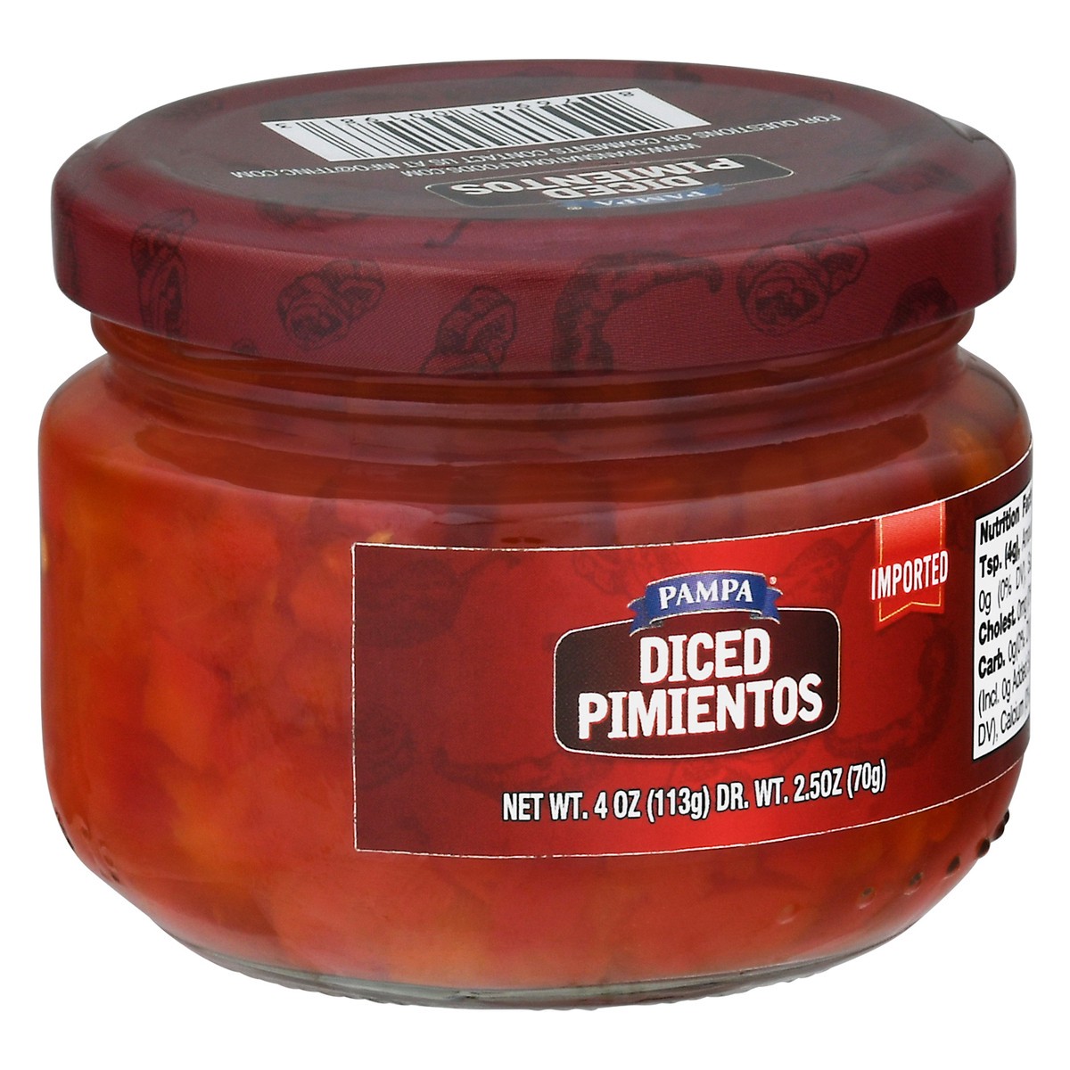 slide 4 of 14, Pampa Diced Pimentos, 4 oz