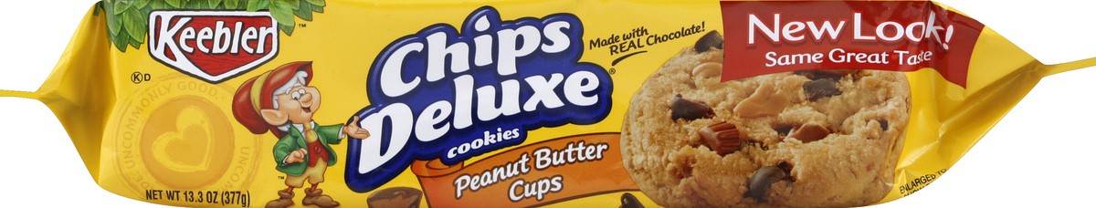 slide 4 of 6, Keebler Chips Deluxe Peanut Butter Cups Cookies, 13.3 oz