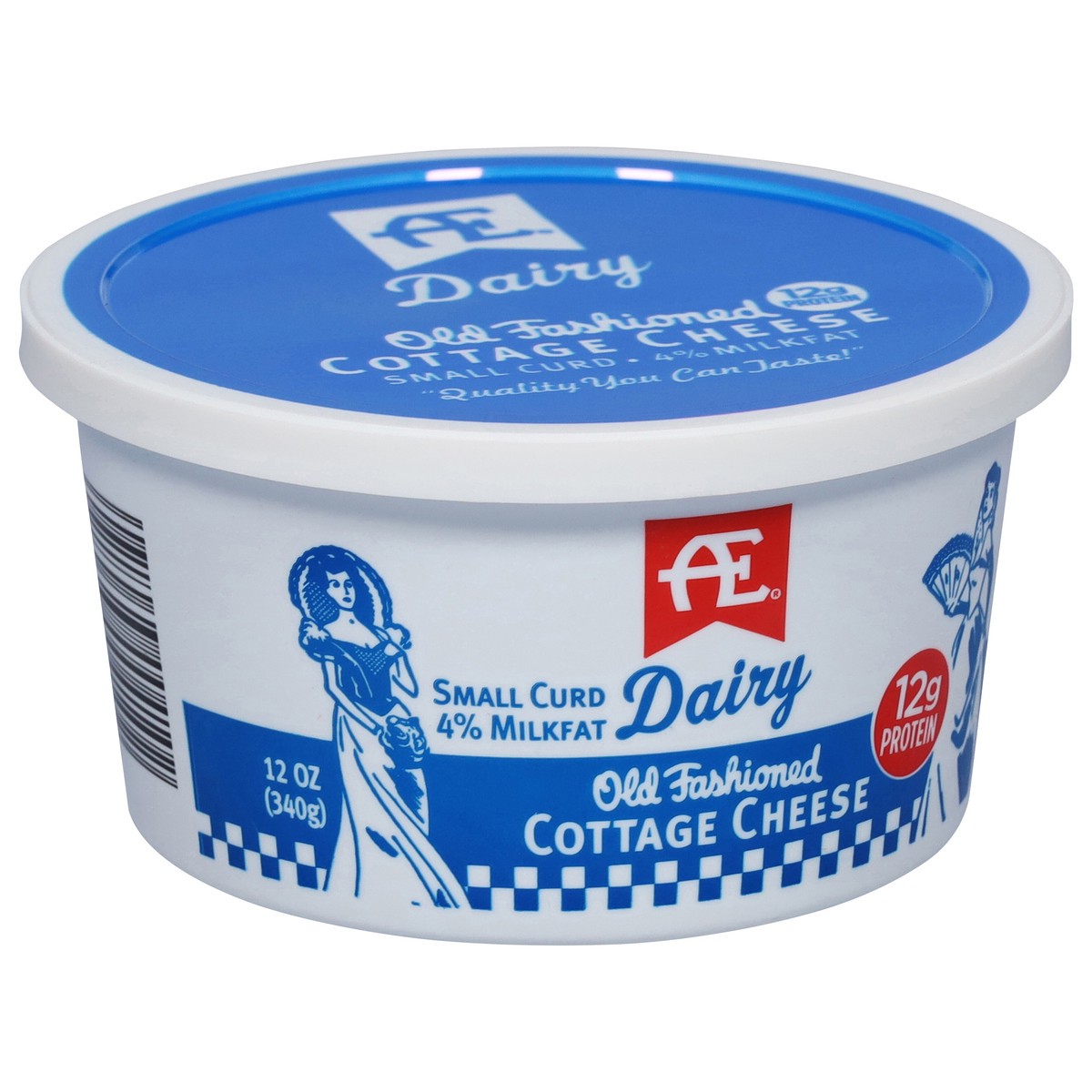 slide 2 of 11, AE Dairy 4% Small Curd Cottage Cheese, 12 oz