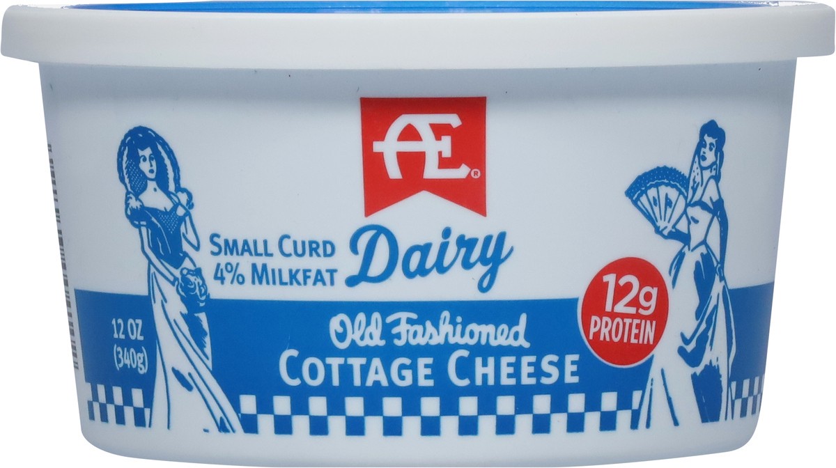 slide 9 of 11, AE Dairy 4% Small Curd Cottage Cheese, 12 oz