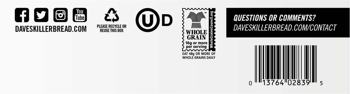 slide 3 of 9, Dave's Killer Bread Snack Bars, Organic, Cocoa Brownie Blitz, 4 ct