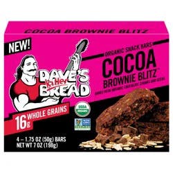 Dave's Killer Bread Snack Bars, Organic, Cocoa Brownie Blitz