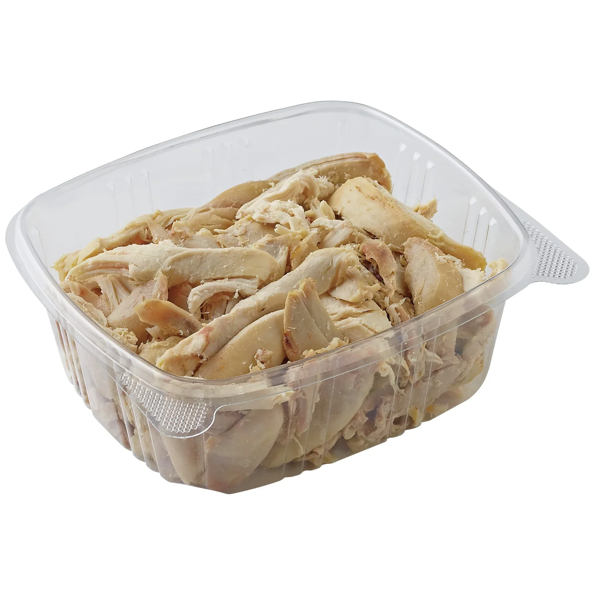 slide 1 of 1, Meal Simple by H-E-B Shredded Dark & White Meat Rotisserie Chicken - Small, per lb