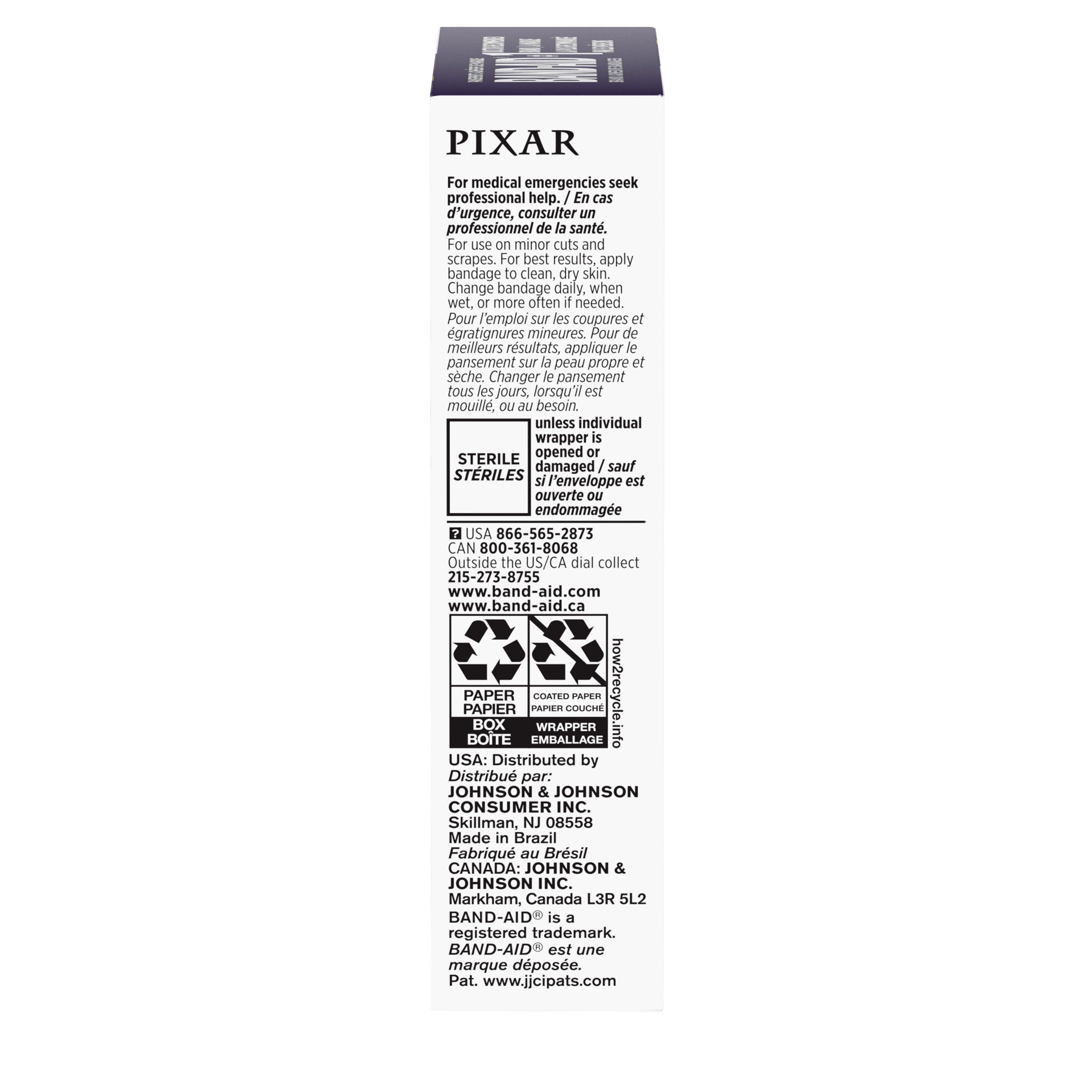 slide 4 of 8, BAND-AID Adhesive First Aid Bandages for Minor Cuts & Scrapes, Wound Care Featuring Disney Pixar's Inside Out Characters, Fun Bandages for Kids & Toddlers, Assorted Sizes, 20 Ct, 20 ct