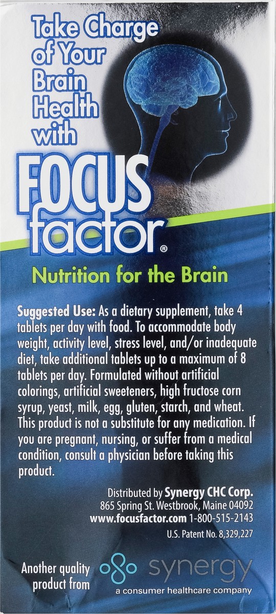 slide 8 of 9, Focus Factor Supplement Brain Health, 60 ct