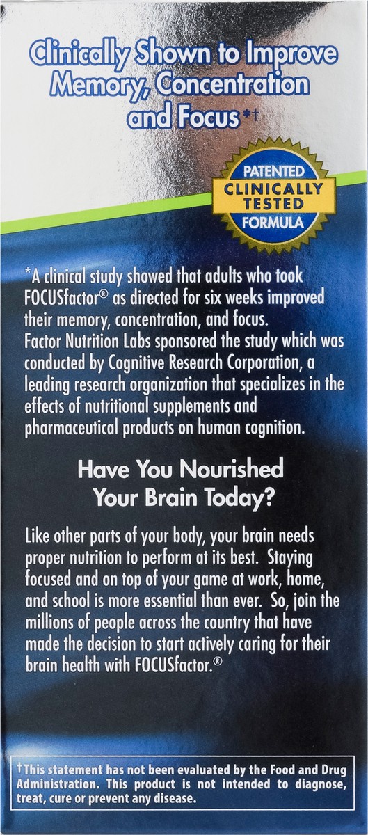 slide 6 of 9, Focus Factor Supplement Brain Health, 60 ct