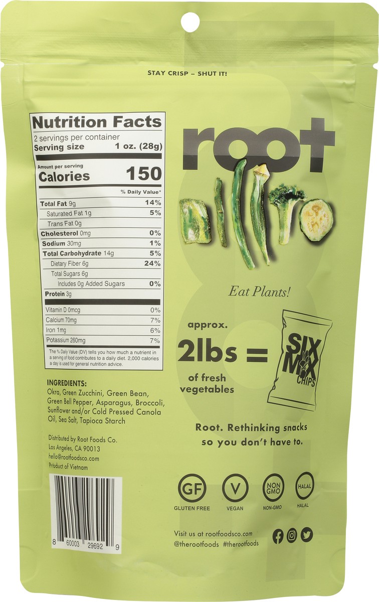 slide 5 of 13, Root Foods Six Mix Chips 2.5 oz, 2.5 oz