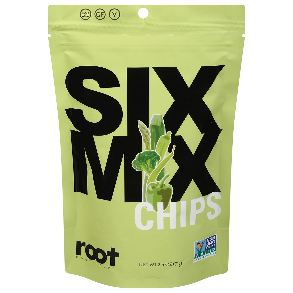 slide 6 of 13, Root Foods Six Mix Chips 2.5 oz, 2.5 oz