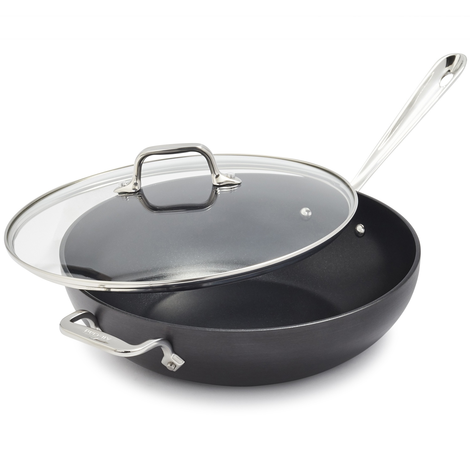 slide 1 of 1, All-Clad HA1 Nonstick Covered Chefs Pan, 12 in