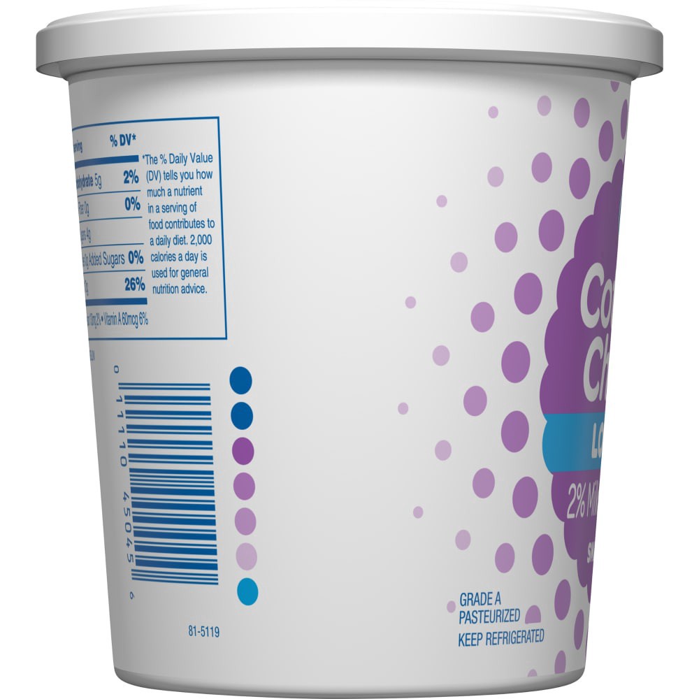 slide 5 of 5, Kroger Low Fat 2% Milkfat Minimum Small Curd Cottage Cheese, 24 oz