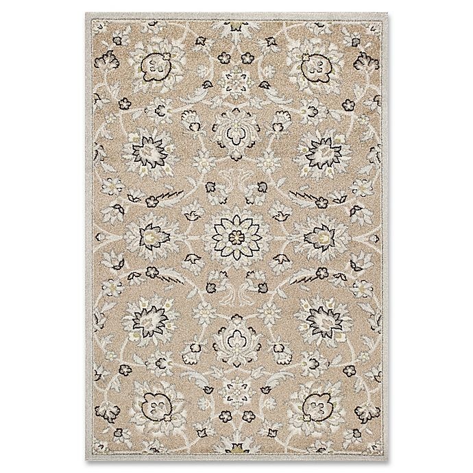 slide 1 of 1, KAS Lucia Verona Indoor/Outdoor Accent Rug - Beige/Grey, 1 ft 11 in, 3 ft 9 in