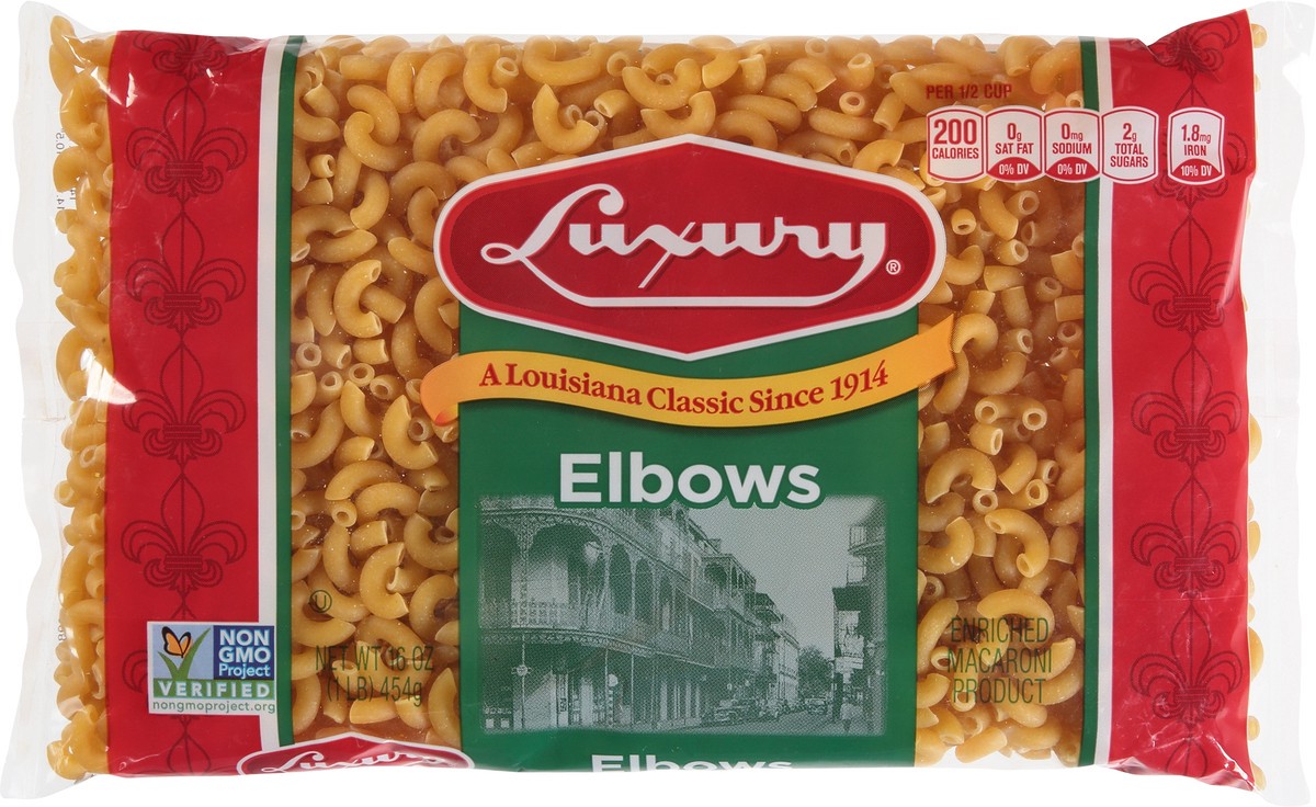 slide 7 of 9, Luxury Elbows Pasta 16 oz, 16 oz