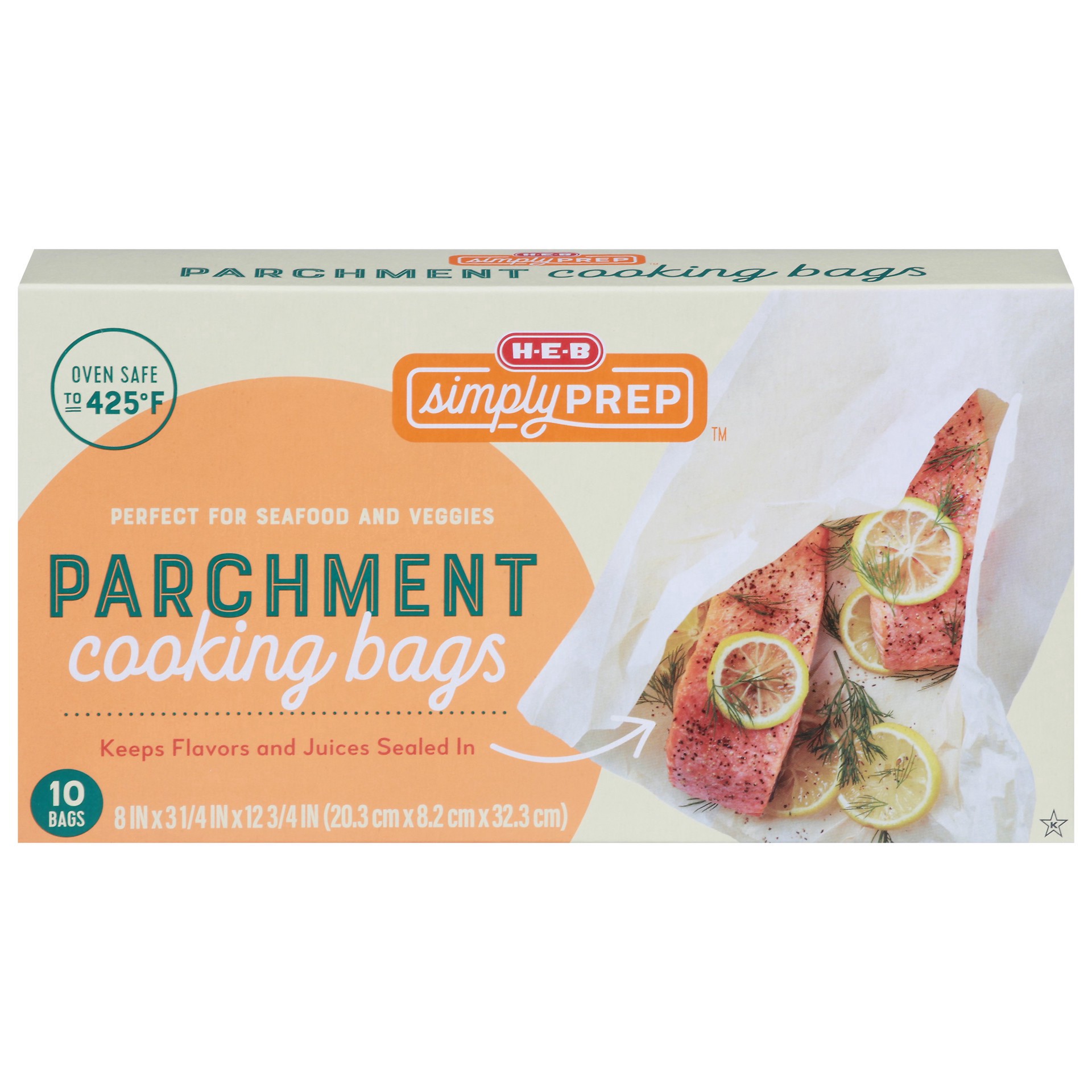 slide 1 of 1, H-E-B Parchment Cooking Bags, 10 ct