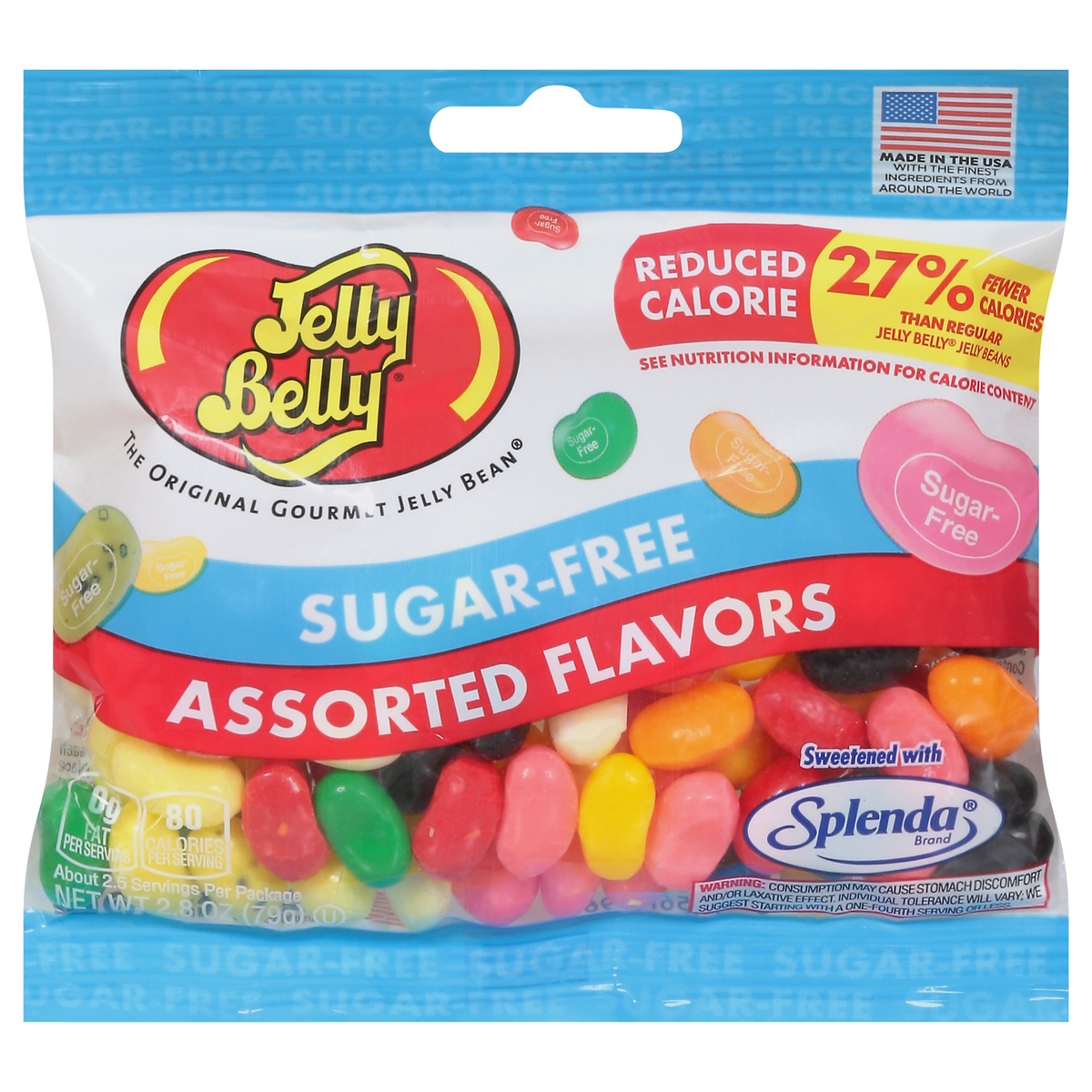 slide 1 of 13, Jelly Belly Sugar-Free Jelly Beans, 2.8 oz Bag, 2.8 oz