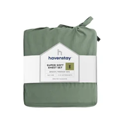 Havenstay Sheets, King, Green