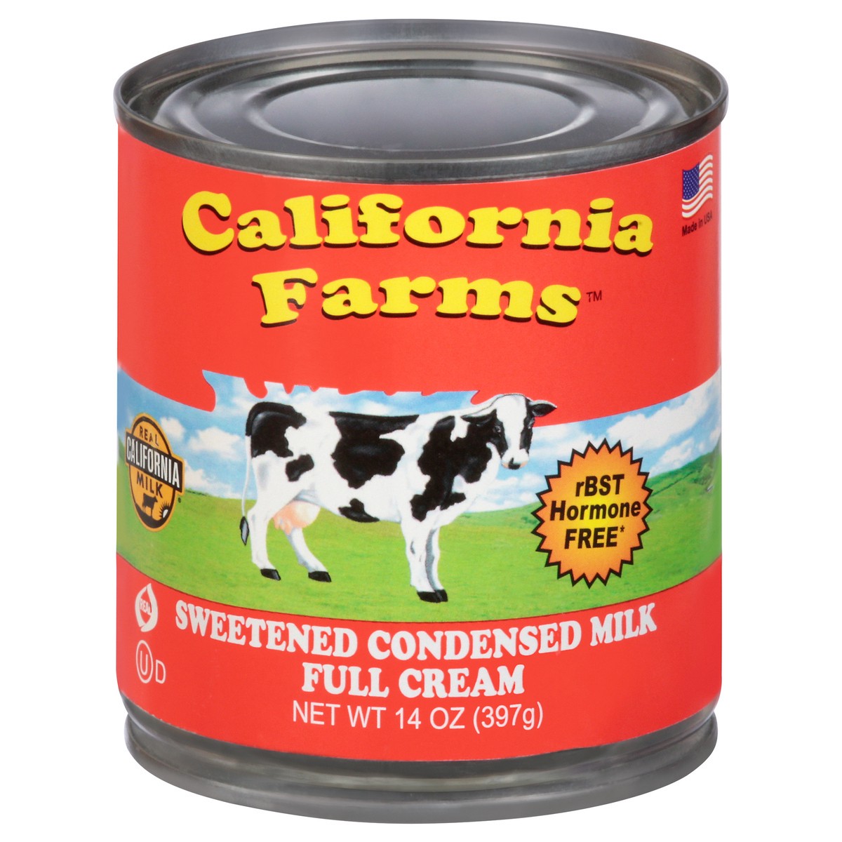 slide 1 of 14, California Farms Sweetened Condensed Milk Full Cream, 14 oz