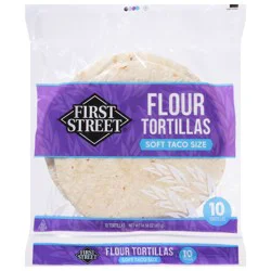 First Street Soft Taco Flour Tortilla