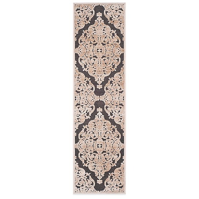 slide 1 of 5, Safavieh Paradise Collection Venetian Damask Runner - Stone Anthracite, 2 ft x 7 ft