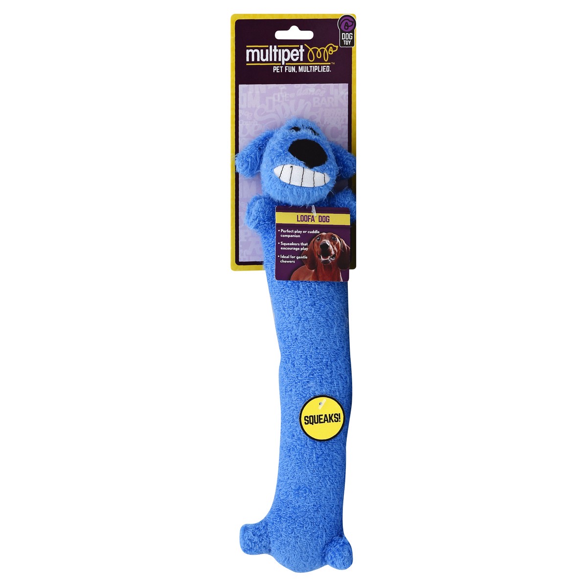 slide 3 of 3, MultiPet Loofa Dog Dog Toy Medium 1 ea, 1 ct