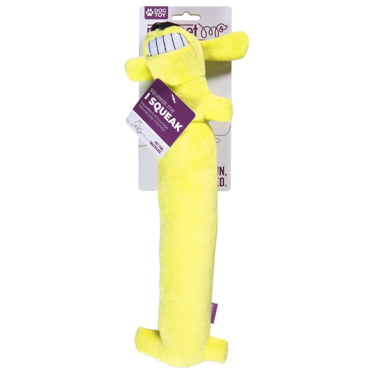 slide 1 of 3, MultiPet Loofa Dog Dog Toy Medium 1 ea, 1 ct