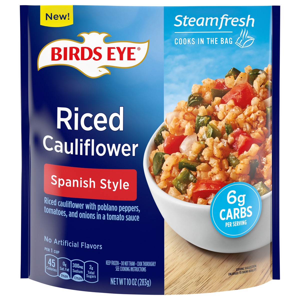 slide 1 of 1, Birds Eye Riced Cauliflower Spanish Style Rice, 10 oz