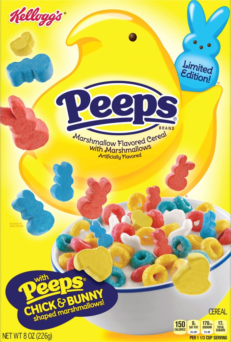 slide 2 of 9, Peeps Kellogg's Peeps Breakfast Cereal, Original with Marshmallows, 8 oz, 8 oz