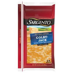 Sargento Sliced Colby-Jack Natural Cheese, 24 slices