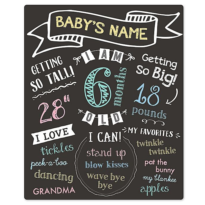 slide 1 of 5, Pearhead Baby's Monthly Chalkboard, 1 ct