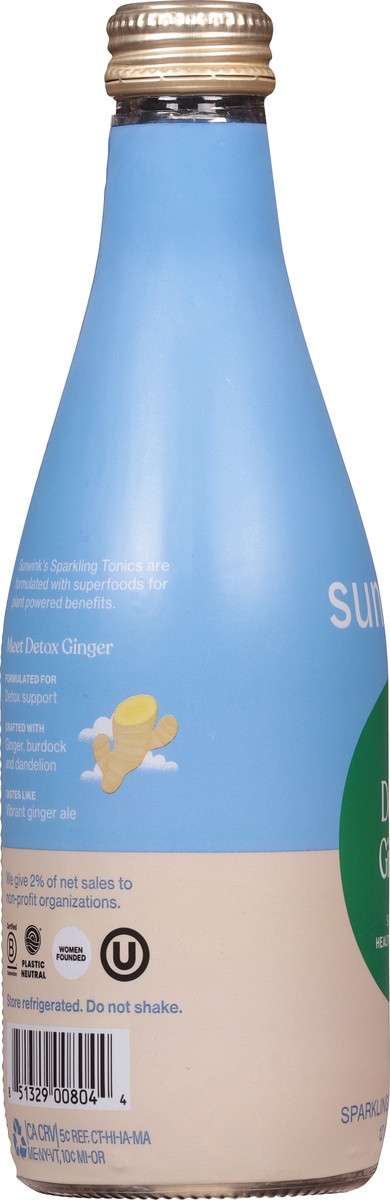 slide 2 of 9, Sunwink Detox Ginger Sparkling Tonic - 12 fl oz, 12 fl oz