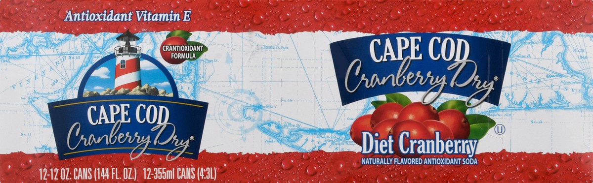 slide 8 of 13, Cape Cod Cranberry Dry Diet Cranberry Soda 12 ea, 12 ct