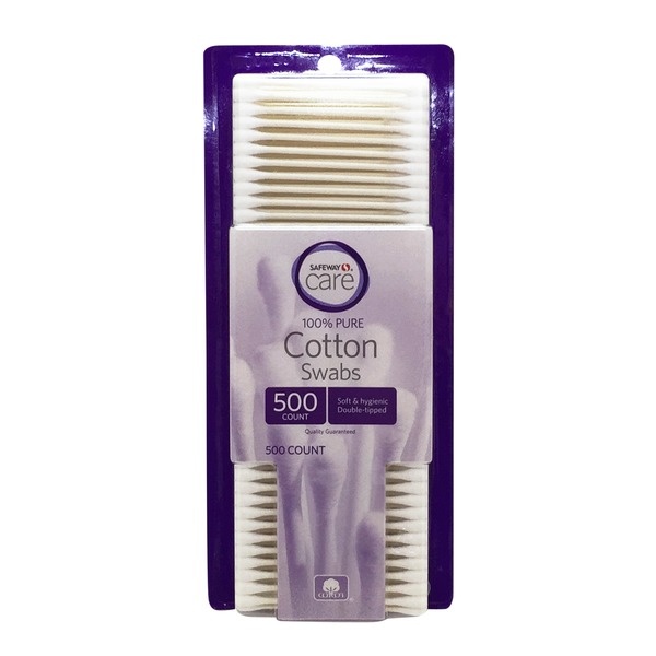 slide 1 of 1, Signature Home Cotton Swabs, 500 ct