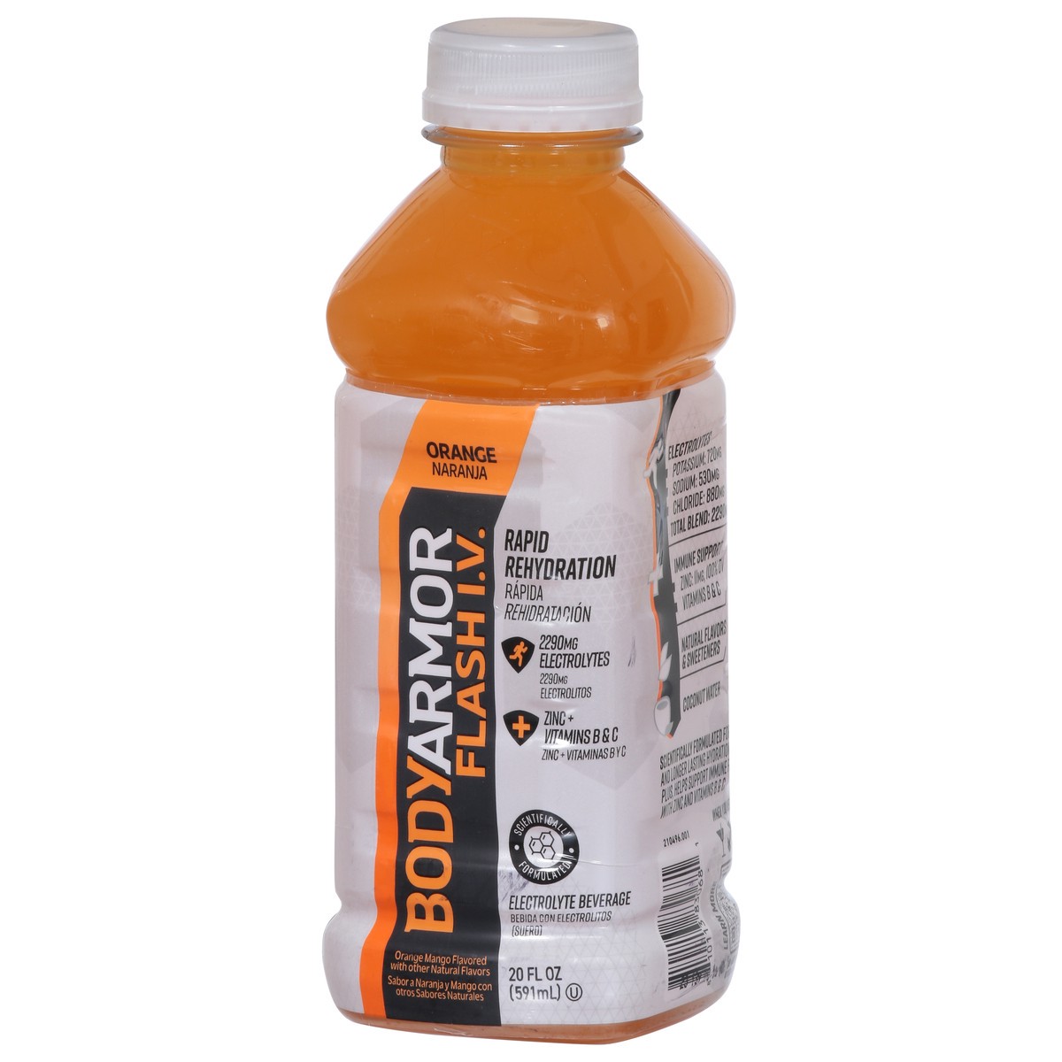 slide 14 of 14, BODYARMOR Flash I.V. Orange Electrolyte Beverage - 20 fl oz, 20 fl oz