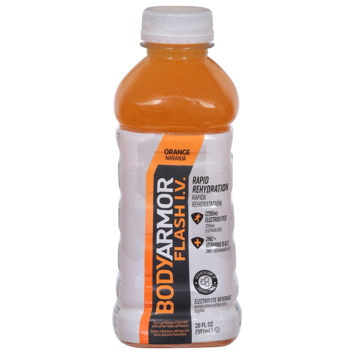 slide 8 of 14, BODYARMOR Flash I.V. Orange Electrolyte Beverage - 20 fl oz, 20 fl oz