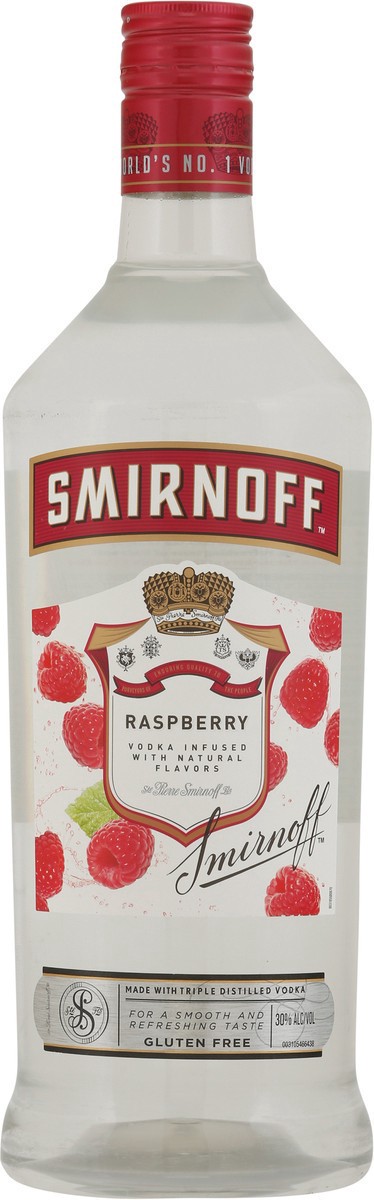 slide 10 of 12, Smirnoff Raspberry Vodka 1.75 l, 1.75 liter