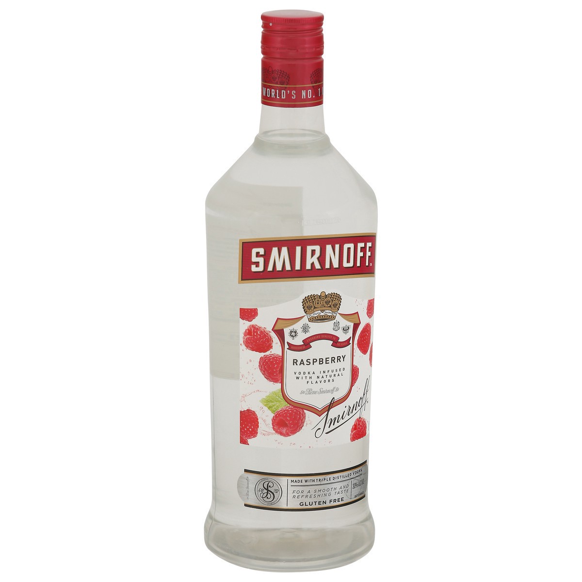 slide 9 of 12, Smirnoff Raspberry Vodka 1.75 l, 1.75 liter